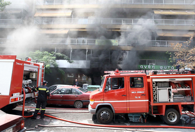 Δεύτερη φωτιά σε πολυκατοικία της Θεσσαλονίκης