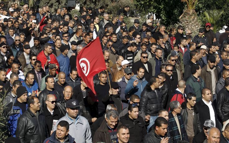 Διαδηλώσεις αστυνομικών στην Τυνησία