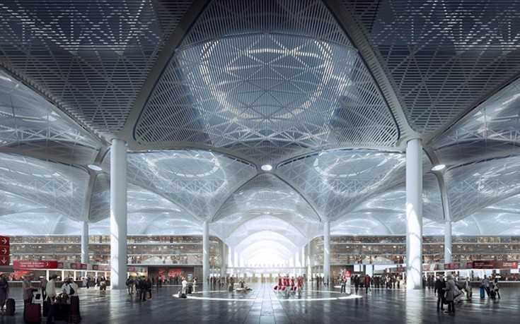 Το νέο γιγάντιο αεροδρόμιο της Κωνσταντινούπολης