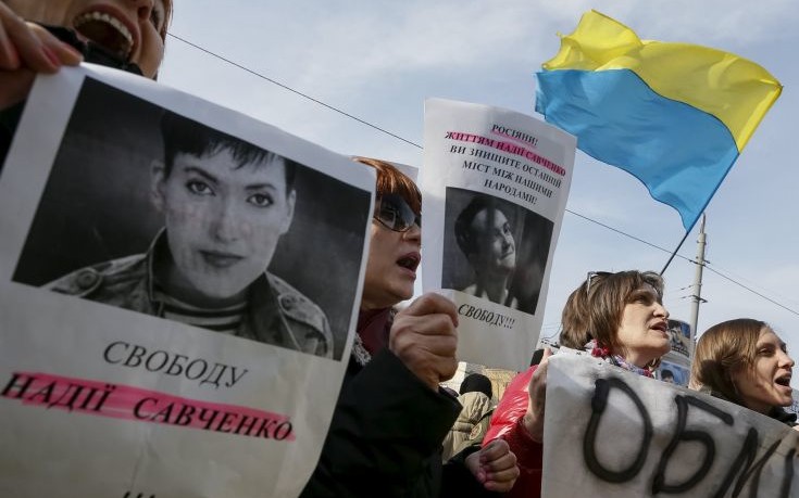 Οργή για τη φυλάκιση της πιλότου Νάντια Σαβτσένκο στη Ρωσία
