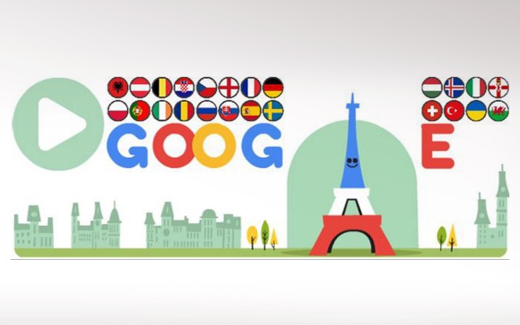 Euro 2016 στο doodle της Google