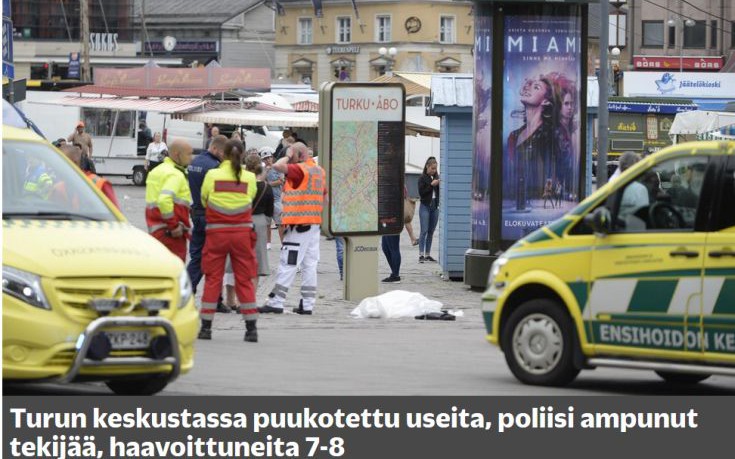 Ενισχύονται τα μέτρα ασφαλείας στη Φινλανδία μετά την επίθεση με μαχαίρια