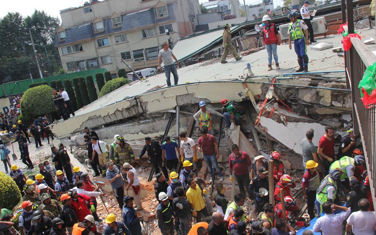 Στους 230 έφτασαν οι νεκροί από το φονικό σεισμό στο Μεξικό