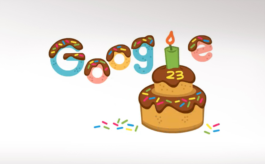 H Google γιορτάζει τα 23α της γενέθλια – Το doodle για τη μέρα γιορτής