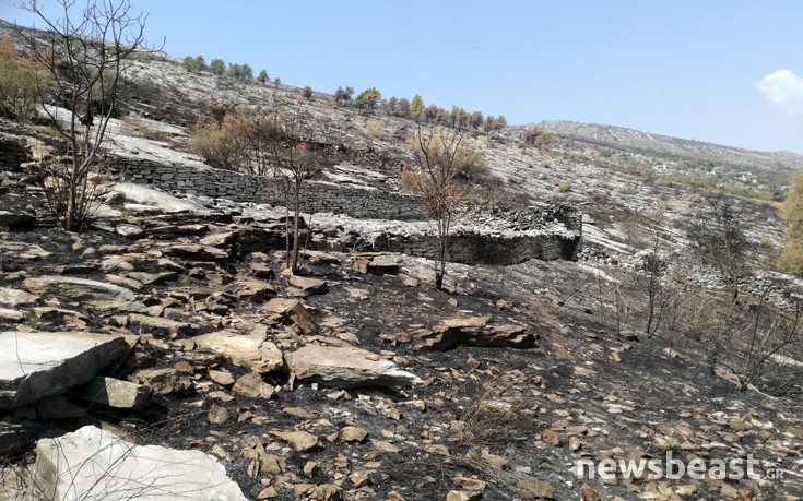 Τα αποκαΐδια από τις φωτιές στα ελληνικά μειονοτικά χωριά της Αλβανίας
