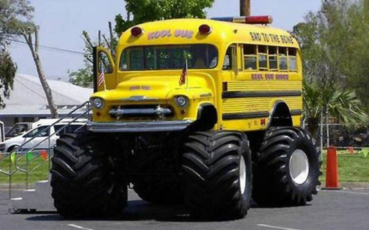 Παράξενα σχολικά λεωφορεία που κυκλοφορούν