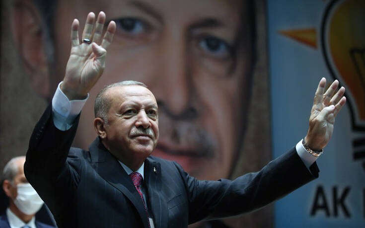 Συνεχίζει επιθετικά ο Ερντογάν: Βάζουν μπροστά μας ένα κράτος που, σε όλη την ιστορία του, κρύβεται πίσω από άλλες χώρες